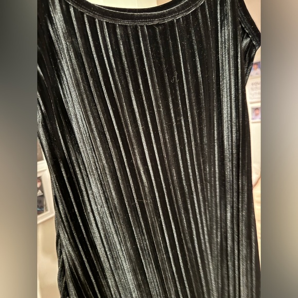 American Eagle black mini dress velvety. New with tags. Spaghetti straps. - Picture 5 of 7